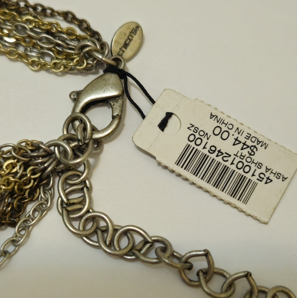 Chicos Asha Multitone Statement Necklace & Stretc… - image 6